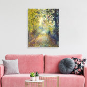 ピエール・アウグストルノアール – 森の中 キャンバスプリント (インサイチュ (リビング))
