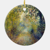 ピエール・アウグストルノアール – 森の中 セラミックオーナメント (裏面)