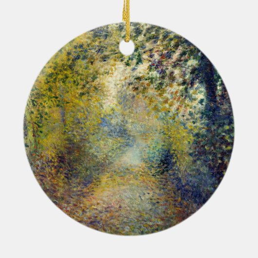 ピエール・アウグストルノアール – 森の中 セラミックオーナメント (裏面)