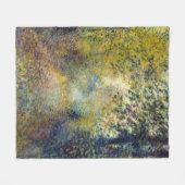 ピエール・アウグストルノアール – 森の中 フリースブランケット (正面(横))