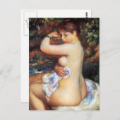 ピエール・アウグストルノアール – 風呂の後 ポストカード (正面/裏面)