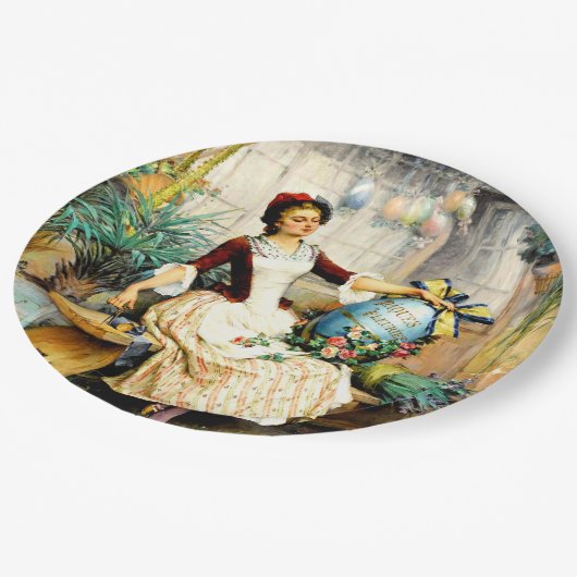 ピエール・オウチン – イースター素晴らしエッグ絵画・アート ペーパープレート (アングル)