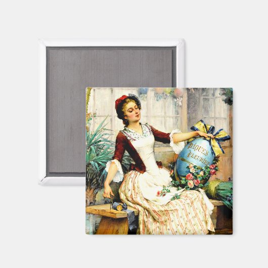 ピエール・オウチン – イースター素晴らしエッグ絵画・アート マグネット (正面/裏面)