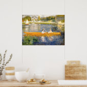 ピエール=オーガストルノアールのスキッフ – 印象派 ポスター (キッチン)