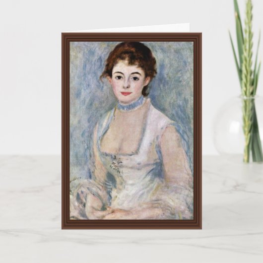 ピエール·オーギュストのポートレート カード (正面)