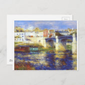 ピエール=オーギュストルノアールのチャトーの橋 ポストカード (正面/裏面)