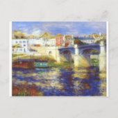 ピエール=オーギュストルノアールのチャトーの橋 ポストカード (正面)