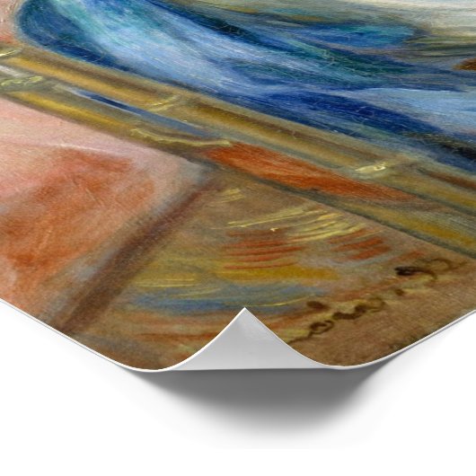 ピエール=オーギュストルノアールガールズアットザピアノ ポスター (角)