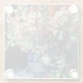 ピエール=オーギュストルノアールヴィンテージグラジオリ入り花瓶 ガラスコースター (裏面)