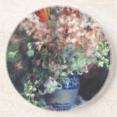 ピエール=オーギュストルノアールヴィンテージグラジオリ入り花瓶 コースター (正面)