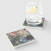 ピエール=オーギュストルノアールヴィンテージグラジオリ入り花瓶 ストーンコースター (横)