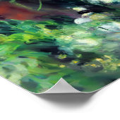 ピエール=オーギュストルノアールヴィンテージグラジオリ入り花瓶 ポスター (角)