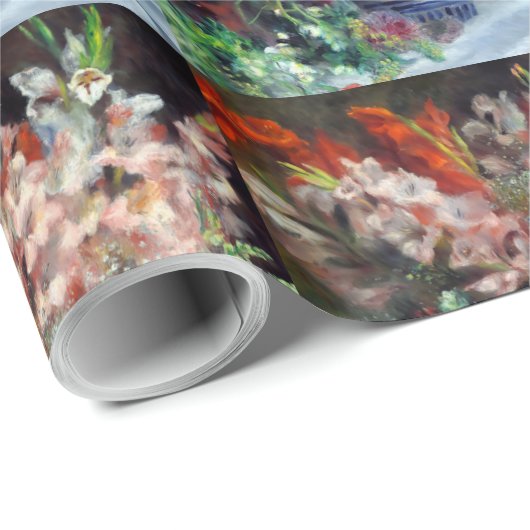 ピエール=オーギュストルノアールヴィンテージグラジオリ入り花瓶 ラッピングペーパー (ロールコーナー)