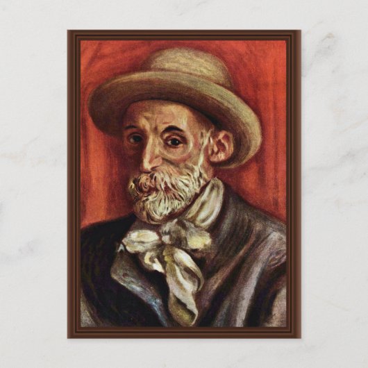 ピエール=オーギュストルノアール自画像 ポストカード (正面)