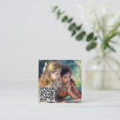 ピエール・オーギュストルノアール読- The's - QR Code スクエア名刺 (スタンド正面)