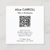 ピエール・オーギュストルノアール – グリッドコラージュ – QRコード スクエア名刺 (裏面)