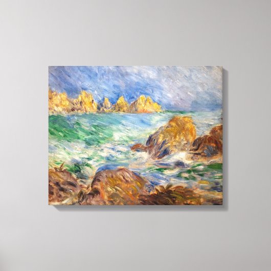 ピエール・オーギュストルノアール – ゲルネシー島 キャンバスプリント (正面)