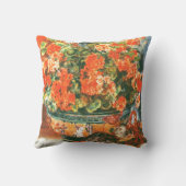 ピエール・オーギュストルノアール・ジェラニウムと猫 クッション (裏面)