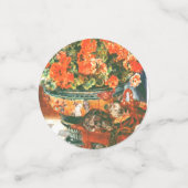 ピエール・オーギュストルノアール・ジェラニウムと猫 コンフェッティ (スモール正面)