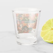 ピエール・オーギュストルノアール・ジェラニウムと猫 ショットグラス (裏面)