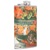 ピエール・オーギュストルノアール・ジェラニウムと猫 フラスク (右)