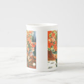 ピエール・オーギュストルノアール・ジェラニウムと猫 ボーンチャイナマグカップ (正面)