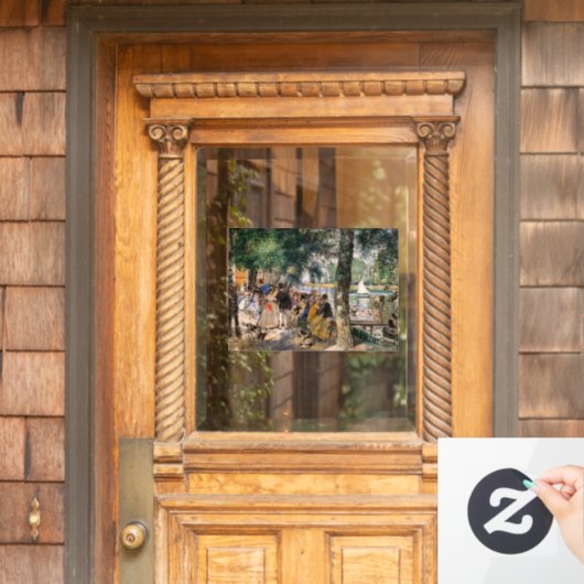 ピエール・オーギュストルノアール – セーヌ川の入浴 ウィンドウサイン (ホームデコレーション)