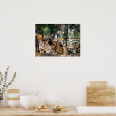 ピエール・オーギュストルノアール – セーヌ川の入浴 ポスター (キッチン)