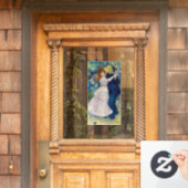 ピエール・オーギュストルノアール – ダンス・アット・ブーギバル ウィンドウサイン (ホームデコレーション)