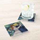 ピエール・オーギュストルノアール – ダンス・アット・ブーギバル ガラスコースター (アングル)