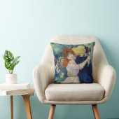 ピエール・オーギュストルノアール – ダンス・アット・ブーギバル クッション (椅子)