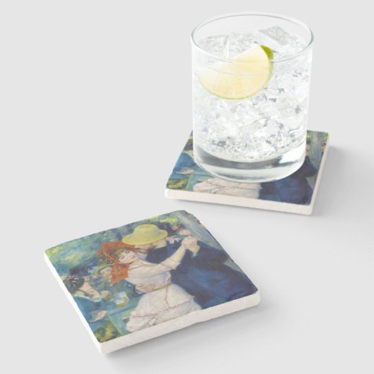 ピエール・オーギュストルノアール – ダンス・アット・ブーギバル ストーンコースター (横)