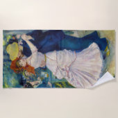 ピエール・オーギュストルノアール – ダンス・アット・ブーギバル ビーチタオル (正面)