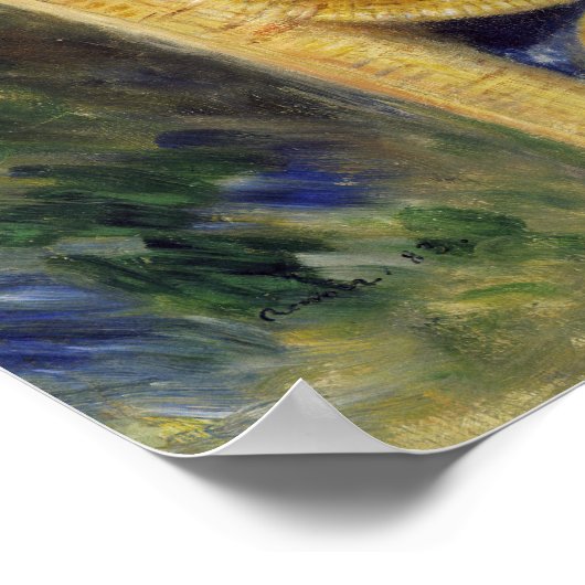 ピエール・オーギュストルノアール – バイザシーショア ポスター (角)