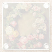 ピエール=オーギュストルノアール-バラの王冠 ガラスコースター (裏面)