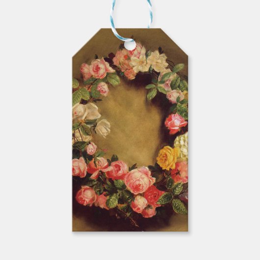ピエール=オーギュストルノアール-バラの王冠 ギフトタグ (正面)