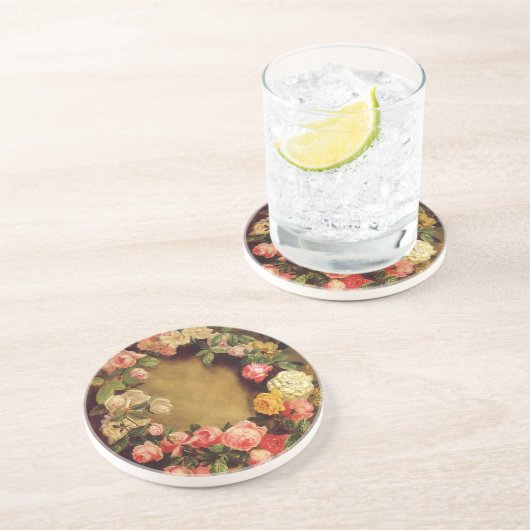 ピエール=オーギュストルノアール-バラの王冠 コースター (側面)