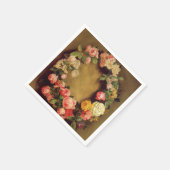 ピエール=オーギュストルノアール-バラの王冠 スタンダードカクテルナプキン (角)