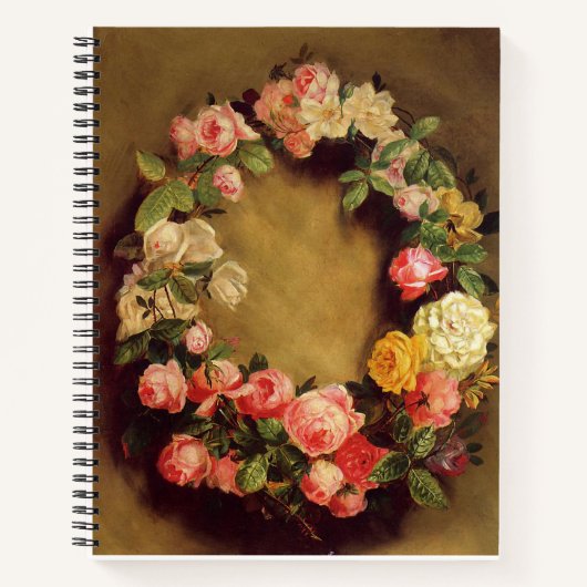 ピエール=オーギュストルノアール-バラの王冠 ノートブック (正面)