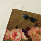 ピエール=オーギュストルノアール-バラの王冠 ビーチタオル (インサイチュ)