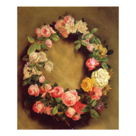 ピエール=オーギュストルノアール-バラの王冠 フォトプリント