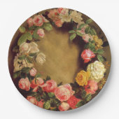 ピエール=オーギュストルノアール-バラの王冠 ペーパープレート (正面)