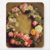 ピエール=オーギュストルノアール-バラの王冠 マウスパッド (正面)