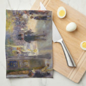 ピエール – オーギュストルノアール – パリ，グランブールヴァール キッチンタオル (四つ折り)