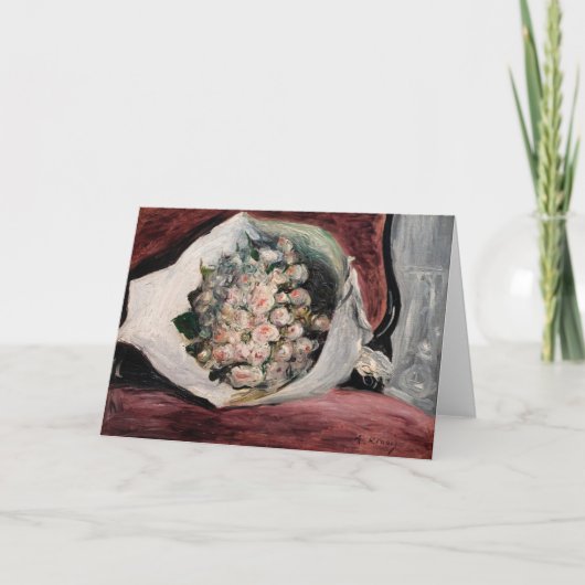 ピエール=オーギュストルノアール – ブーケ入りボックス カード (正面)
