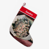 ピエール=オーギュストルノアール – ブーケ入りボックス スモールクリスマスストッキング (正面 (吊り時))