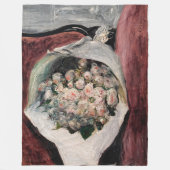 ピエール=オーギュストルノアール – ブーケ入りボックス フリースブランケット (正面)