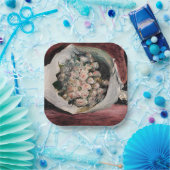 ピエール=オーギュストルノアール – ブーケ入りボックス ペーパープレート (パーティー)