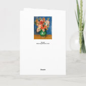 ピエール-オーギュストルノアール-ブーケ カード (裏面)