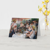 ピエール・オーギュストルノアール – ボートパーティーの昼食会 カード (黄色い花)